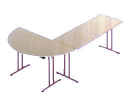 Mobile table edge strips